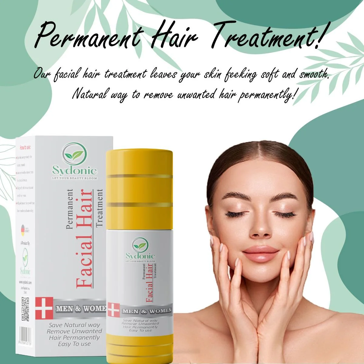 Facial Hair Removal Treatment Cream for Men and Women Permanent