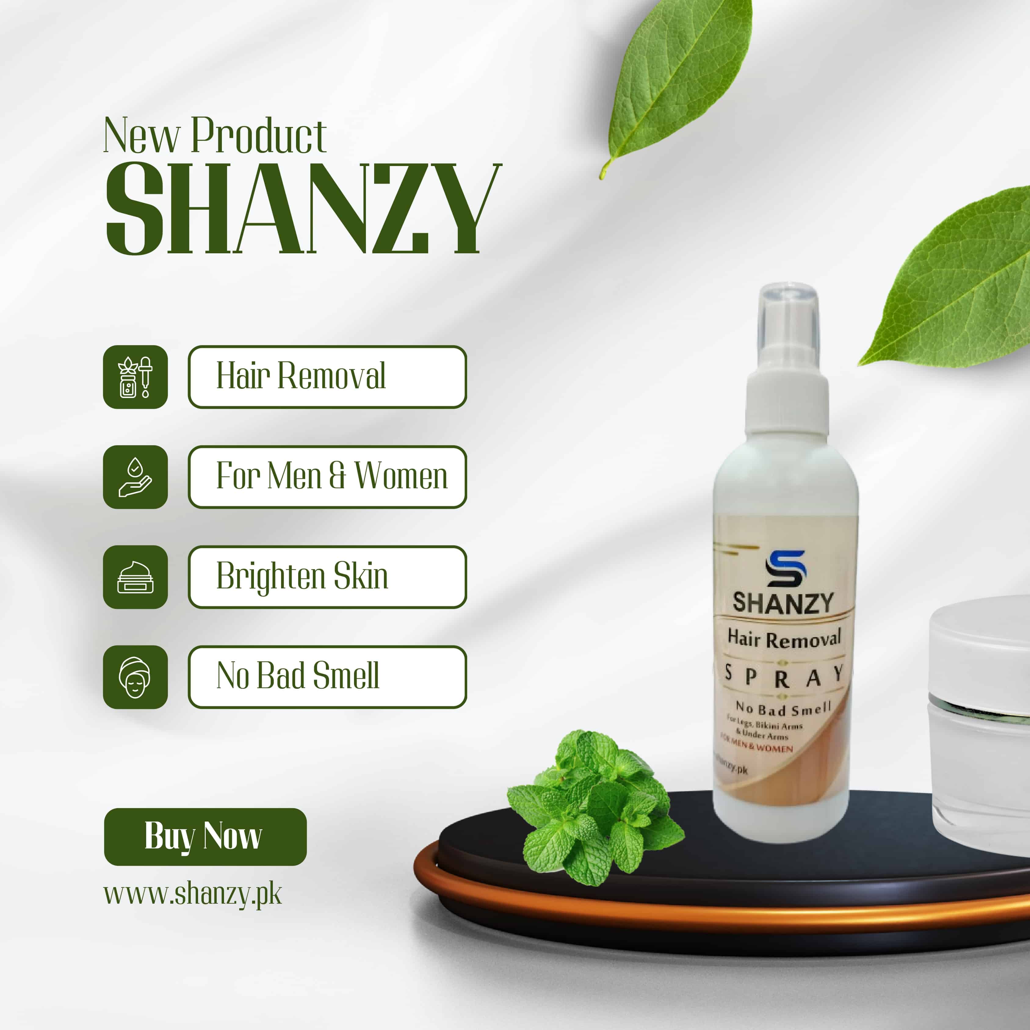 Original SHANZY Hair Removal Spray (For Men & Women)